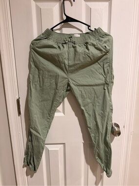 Place Sage Green Elastic-Waist Jogger Pants